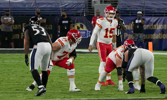 Patrick Mahomes and the Chiefs vs. Ravens
